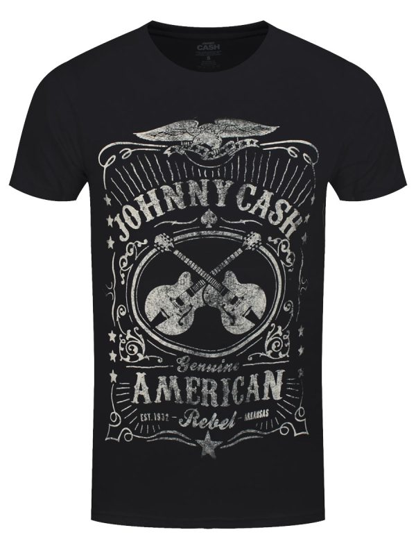 Johnny Cash American Rebel Men’s Black T-Shirt