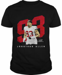 Jonathan Allen Washington Player Number signature shirt 1