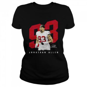 Jonathan Allen Washington Player Number signature shirt