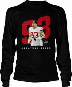 Jonathan Allen Washington Player Number signature shirt 2 Jonathan Allen Washington Player Number signature shirt 3