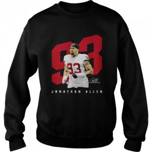 Jonathan Allen Washington Player Number signature shirt 4