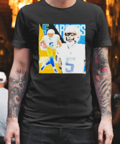 Joshua Palmer 5 Los Angeles Chargers Football Player Poster Gift T shirt 1