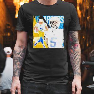 Joshua Palmer 5 Los Angeles Chargers Football Player Poster Gift T-shirt