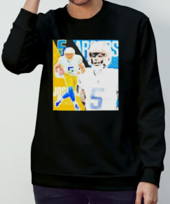 Joshua Palmer 5 Los Angeles Chargers Football Player Poster Gift T shirt 3