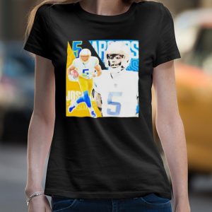 Joshua Palmer 5 Los Angeles Chargers Football Player Poster Gift T shirt 4