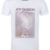Joy Division Space – Unknown Pleasures Men’s White T-Shirt