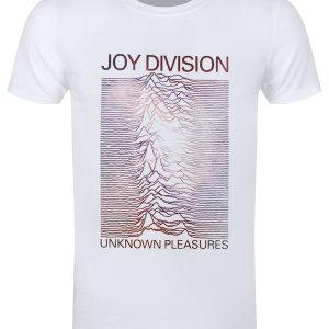 Joy Division Space Unknown Pleasures Mens White T Shirt 1