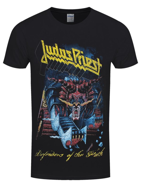 Judas Priest Defender of Faith Men’s Black T-Shirt