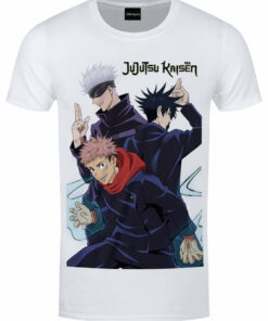 Jujutsu Kaisen Trio Mens White T Shirt 1