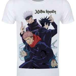 Jujutsu Kaisen Trio Men’s White T-Shirt