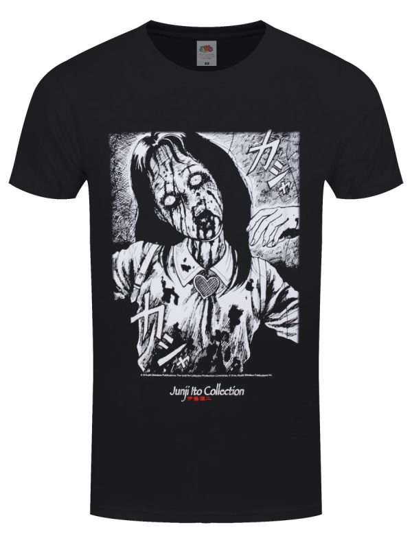 Junji-Ito Bleeding Men’s Black T-Shirt