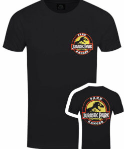 Jurassic Park Park Ranger Mens Black T Shirt 1