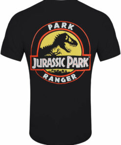 Jurassic Park Park Ranger Mens Black T Shirt 2