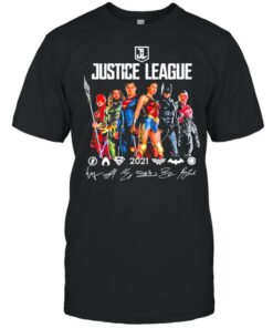 Justice League 2021 Flash Aquaman Superman Wonder Woman Batman And Ray Fisher Signatures Shirt 1