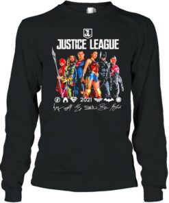 Justice League 2021 Flash Aquaman Superman Wonder Woman Batman And Ray Fisher Signatures Shirt 3