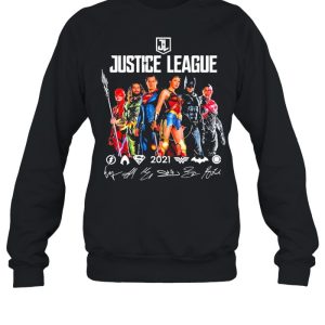 Justice League 2021 Flash Aquaman Superman Wonder Woman Batman And Ray Fisher Signatures Shirt 4