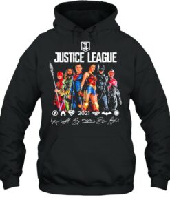 Justice League 2021 Flash Aquaman Superman Wonder Woman Batman And Ray Fisher Signatures Shirt 5