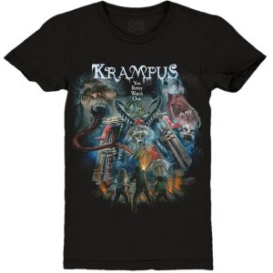 KRAMPUS TO ALL A GOOD NIGHT LADIES T-SHIRT