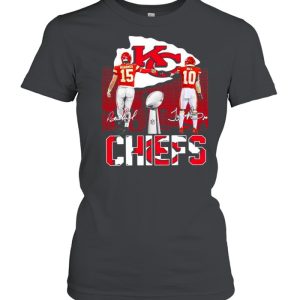 Kansas City Chiefs Mahomes and Hill signatures shirt