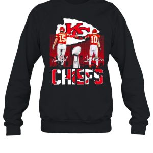 Kansas City Chiefs Mahomes and Hill signatures shirt 4