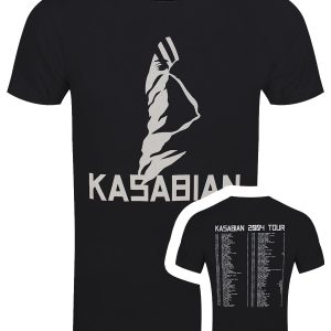 Kasabian Ultra Face 2004 Tour Men’s Black T-Shirt