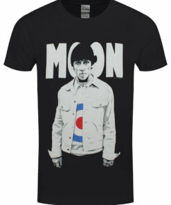 Keith Moon Moon Target Mens Black T Shirt 1
