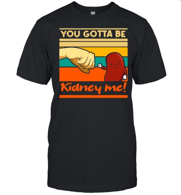 Kidney Funny Pun For A Kidney Donor Vintage Retro T-shirt