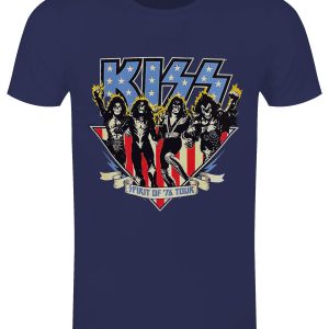 Kiss Americana Men’s Denim Blue T-Shirt