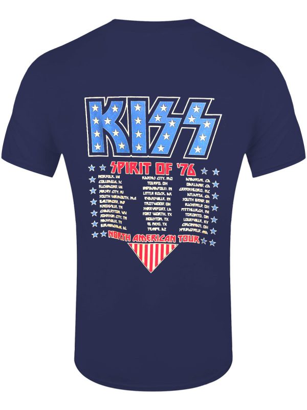 Kiss Americana Men’s Denim Blue T-Shirt