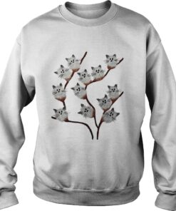 Kitten cats pussy willow flowers shirt 3
