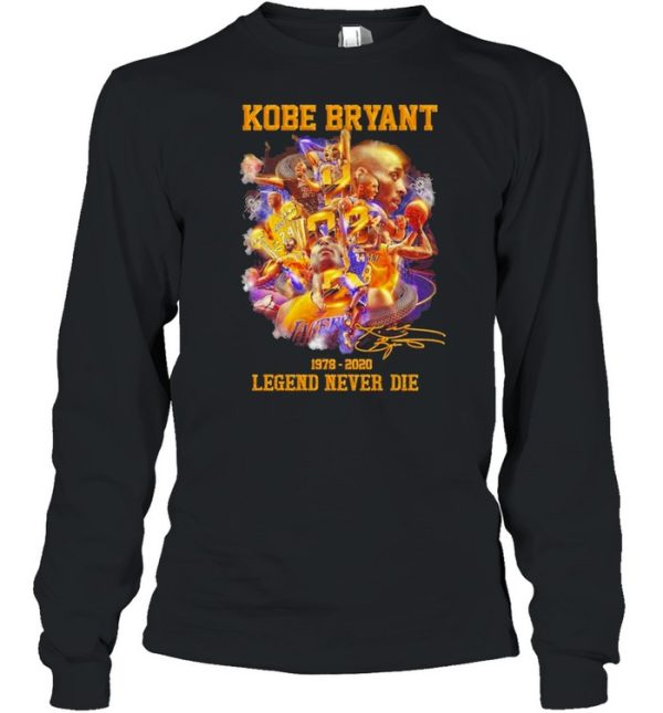 Kobe Bryant 1978 2020 Legend Never Die signature shirt