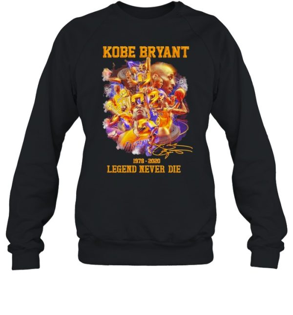 Kobe Bryant 1978 2020 Legend Never Die signature shirt