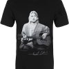 Kurt Cobain Guitar Live Men’s Black T-Shirt