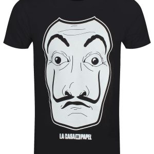 La Casa De Papel Black Mask Men’s Black T-Shirt