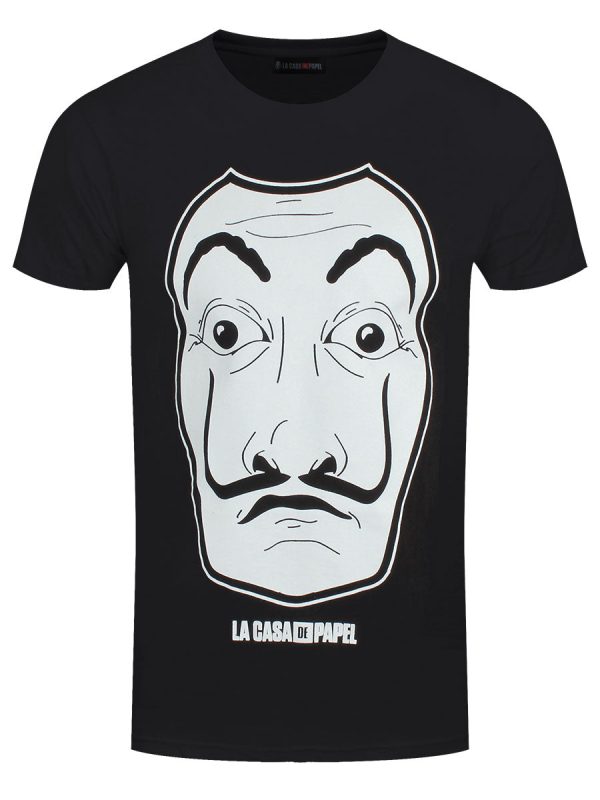 La Casa De Papel Black Mask Men’s Black T-Shirt