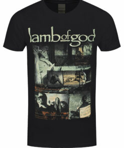 Lamb Of God Album Collage Mens Black T Shirt 1