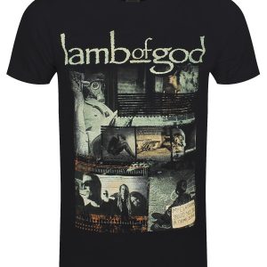 Lamb Of God Album Collage Mens Black T Shirt 1