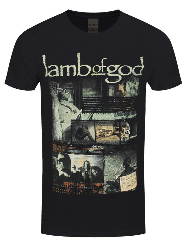 Lamb Of God Album Collage Men’s Black T-Shirt