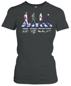 Larry Bird Kevin Mchale Robert Parish Red Auerbach abbey road signatures shirt 1 Larry Bird Kevin Mchale Robert Parish Red Auerbach abbey road signatures shirt 2