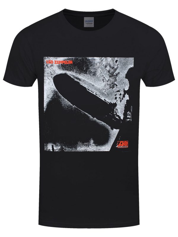 Led Zeppelin 1 Remastered Cover Men’s Black T-Shirt