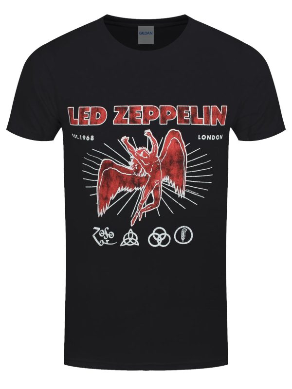 Led Zeppelin 50th Anniversary Men’s Black T-Shirt