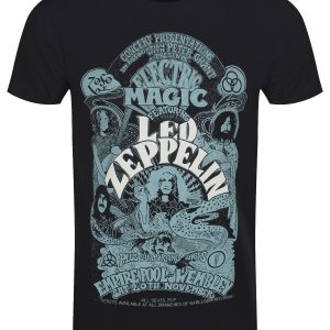 Led Zeppelin Electric Magic Mens Black T Shirt 1