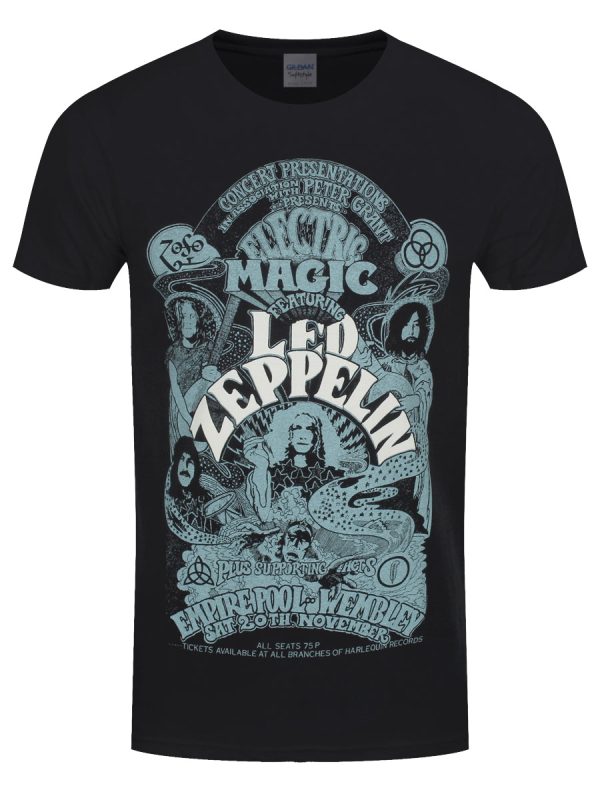 Led Zeppelin – Electric Magic Men’s Black T-Shirt