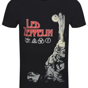 Led Zeppelin Hermit Mens Black T Shirt 1