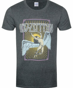 Led Zeppelin Icarus Colour Mens Dark Heather Grey T Shirt 1