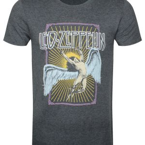 Led Zeppelin Icarus Colour Men’s Dark Heather Grey T-Shirt