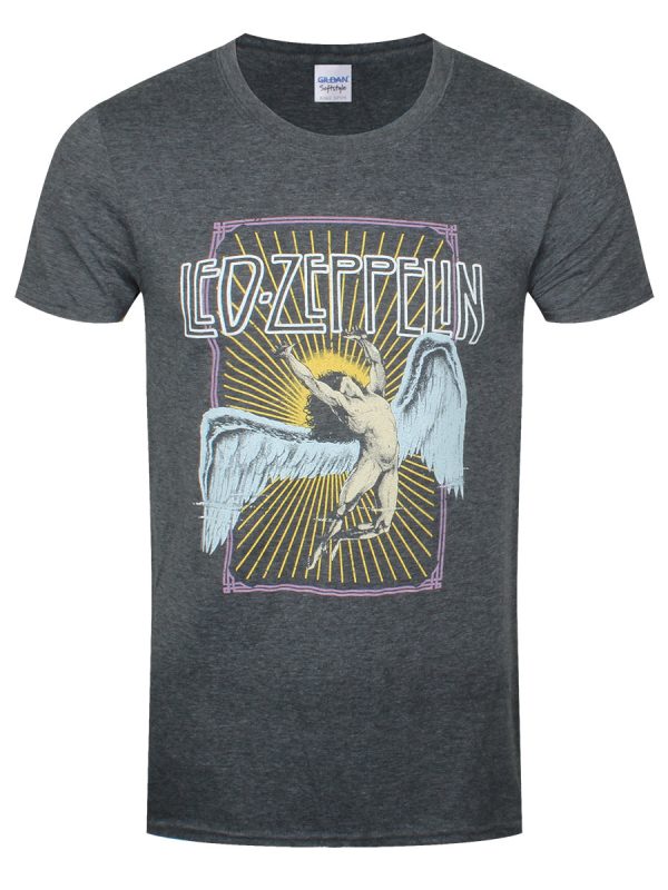 Led Zeppelin Icarus Colour Men’s Dark Heather Grey T-Shirt