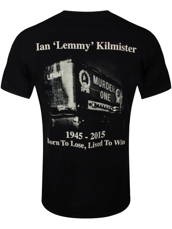 Lemmy Lived To Win Men’s Black T-Shirt