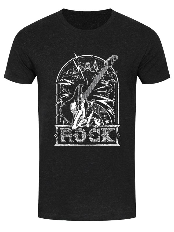 Let’s Rock Men’s Heather Black Denim T-Shirt