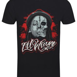 Lil Wayne Skull Sketch Men’s Black T-Shirt